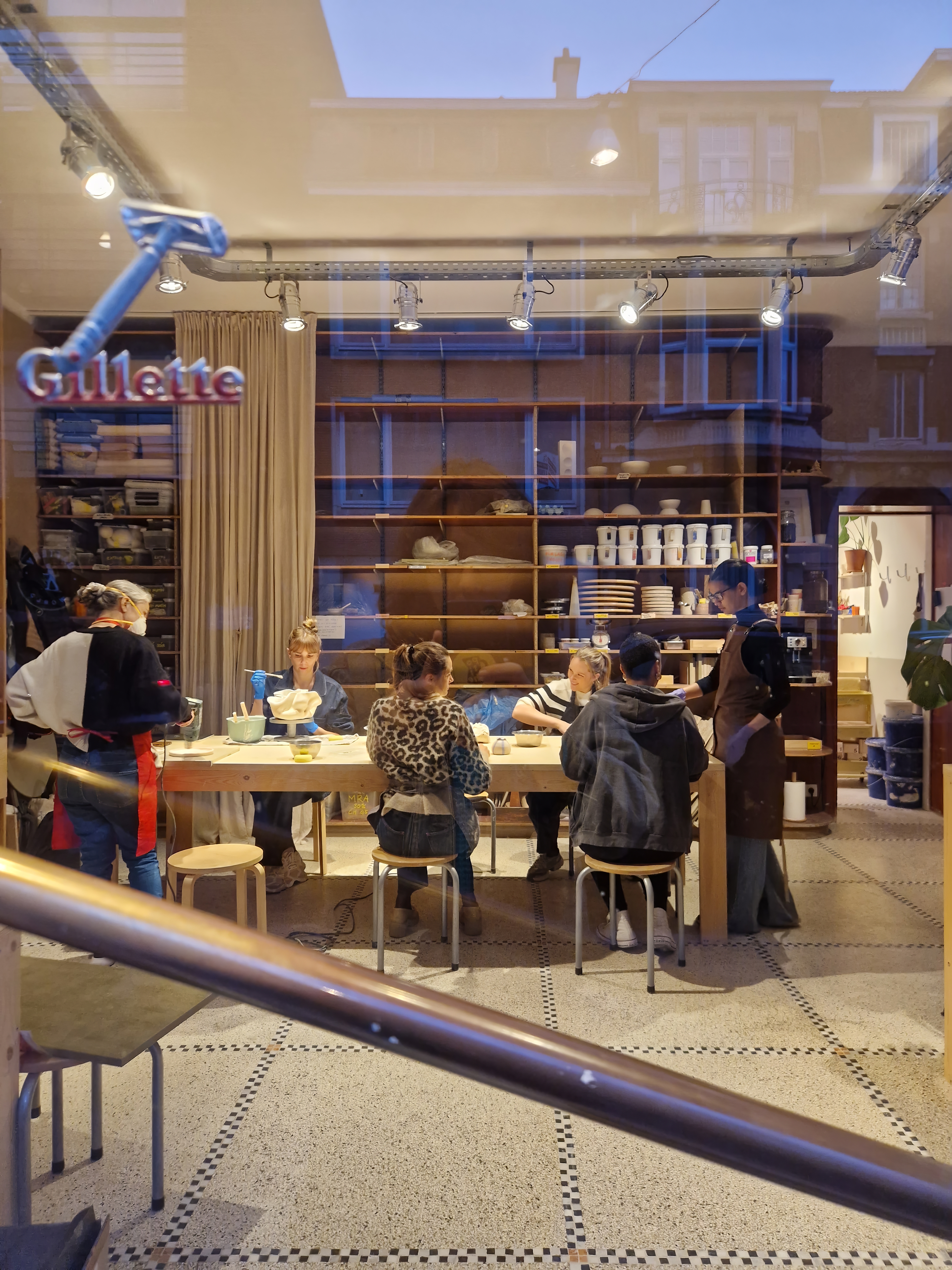 Pièces émaillées après cuisson
